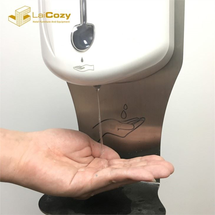 Dispensador de desinfectante de jabón para manos de 1100 ml controlado por sensor de recarga de mesa superior 